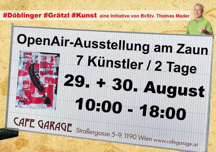 7 Künstler / 2 Tage OpenAir-Austellung am Zaun